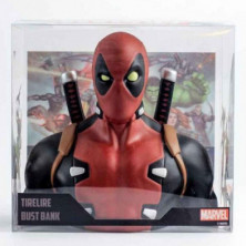 imagen 3 de hucha marvel deadpool busto 20cm