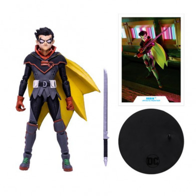 imagen 3 de damien wayne - death metal dc multiverse 17cm mcfa