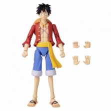 imagen 2 de figura luffy once piece - anime heroes 17cm