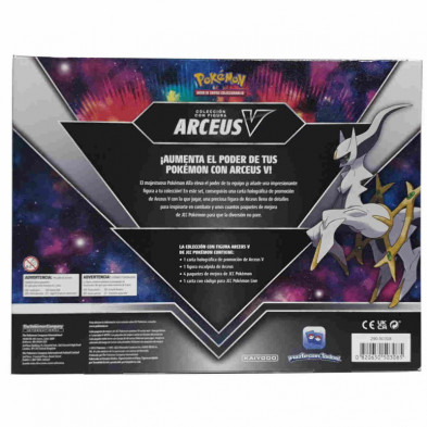 Pokemon coleção com figura arceus v