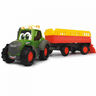 Imagen tractor fendt de 30cm con remolque de animales