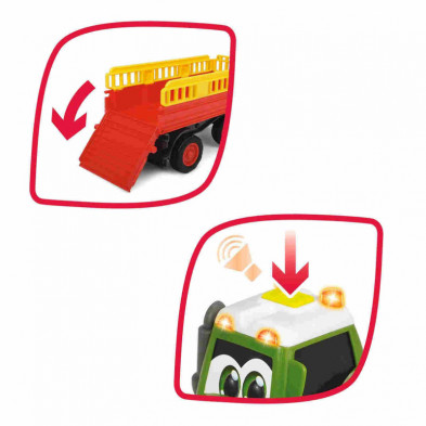 imagen 2 de tractor fendt de 30cm con remolque de animales