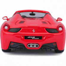 imagen 2 de ferrari 458 spider race & play rojo 1/24 bburago