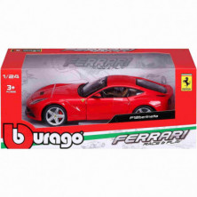 imagen 4 de ferrari f12berlinetta race & play rojo 1/24 bburag