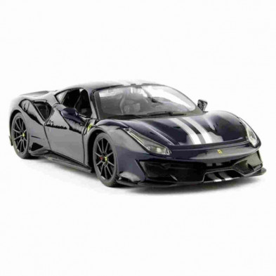 imagen 2 de ferrari 488 pista race & play negro 1/24 bburago