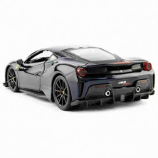 imagen 3 de ferrari 488 pista race & play negro 1/24 bburago