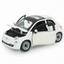 imagen 1 de coche fiat 500 2007 1/24 bburago color blanco