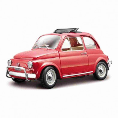 Imagen coche fiat 500l 1968 1/24 bburago color rojo