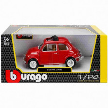 imagen 1 de coche fiat 500l 1968 1/24 bburago color rojo