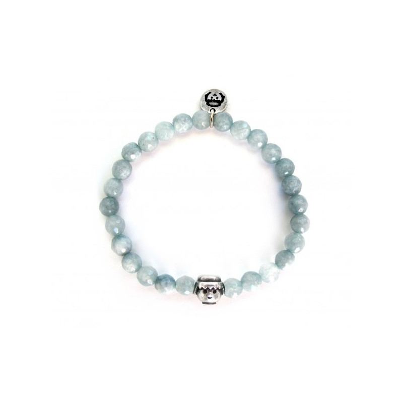 Imagen pulsera armonia 8 gris claro