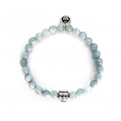 Imagen pulsera armonia 8 gris claro