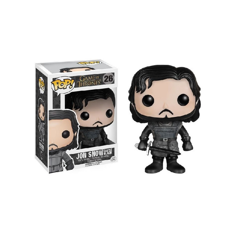 Imagen funko pop jon snow castle black nº26 juego de tron