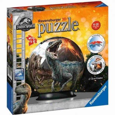 Imagen puzzle 3d ravensburger jurassic world 72 piezas