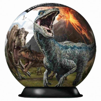 imagen 1 de puzzle 3d ravensburger jurassic world 72 piezas