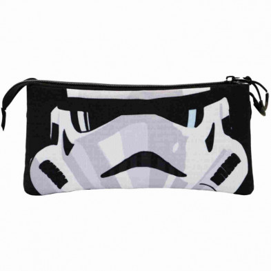 imagen 2 de star wars gris estuche portatodo triple eco star