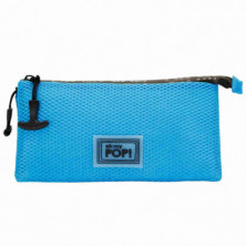 imagen 1 de oh my pop! azul estuche portatodo triple mesh oh