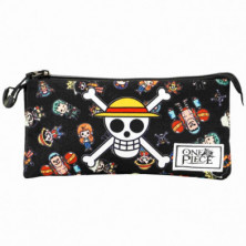 imagen 1 de one piece multicolor estuche portatodo triple eco