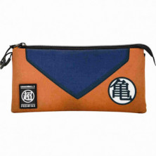 imagen 1 de dragon ball naranja estuche portatodo triple eco