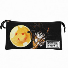 imagen 1 de dragon ball negro estuche portatodo triple eco