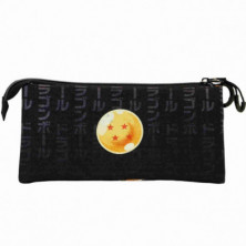 imagen 2 de dragon ball negro estuche portatodo triple eco