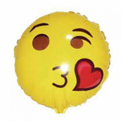 Imagen globo poliamida smile beso 45x51cm Imagen globo poliamida smile beso 45x51cm