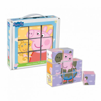 imagen 2 de rompecabezas peppa pig 9 cubos cefa