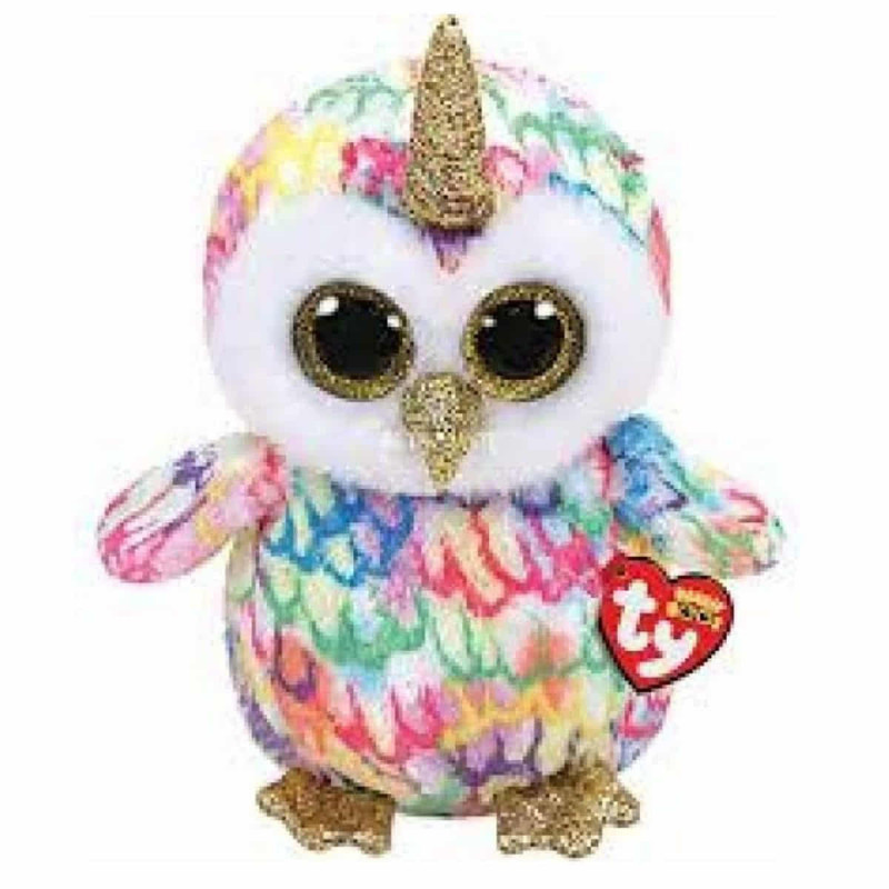 Imagen b.boo búho unicornio - enchanted owl horn 15cm ty