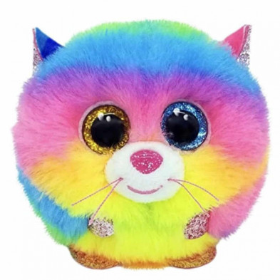 Imagen peluche puffies gizmo rainbow cat ty 10cm