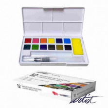 Imagen caja 12 acuarelas pocketbox artist