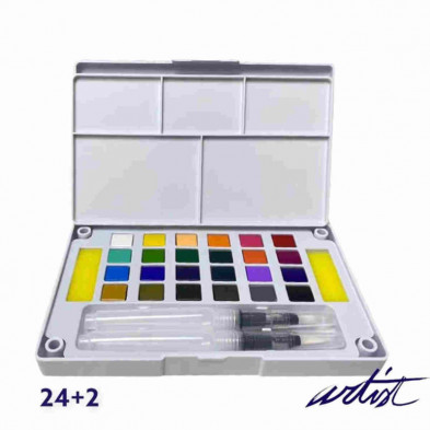 imagen 1 de caja 24 acuarelas pocketbox artist