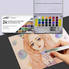 imagen 3 de caja 24 acuarelas pocketbox artist