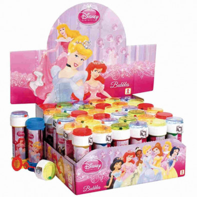 imagen 1 de pompero princesas 60ml 36u tubo pompas disney