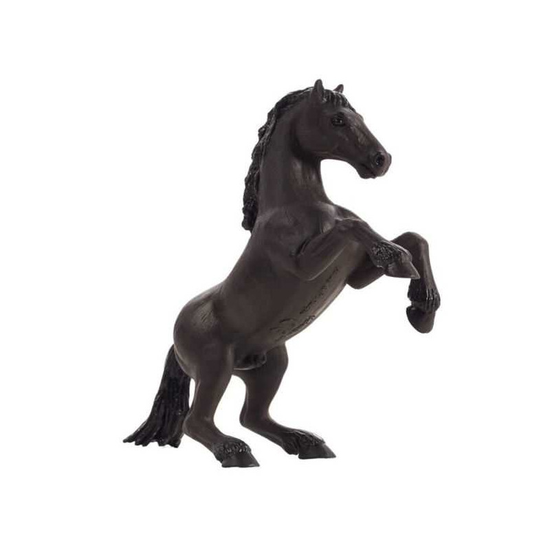 Imagen figurita pequeña mustang negro de pie