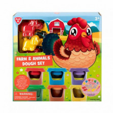 Imagen set plastilina animales y granja playgo