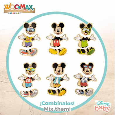 imagen 1 de puzzle de madera trajes mickey mouse