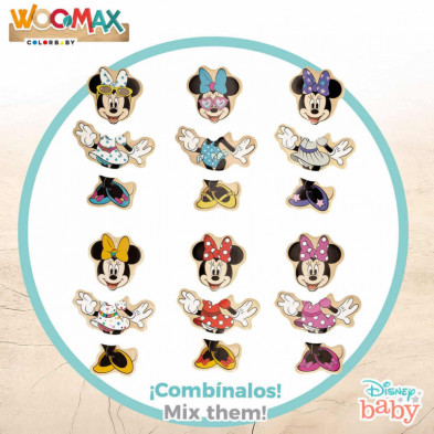 imagen 1 de puzzle de madera trajes minnie mouse