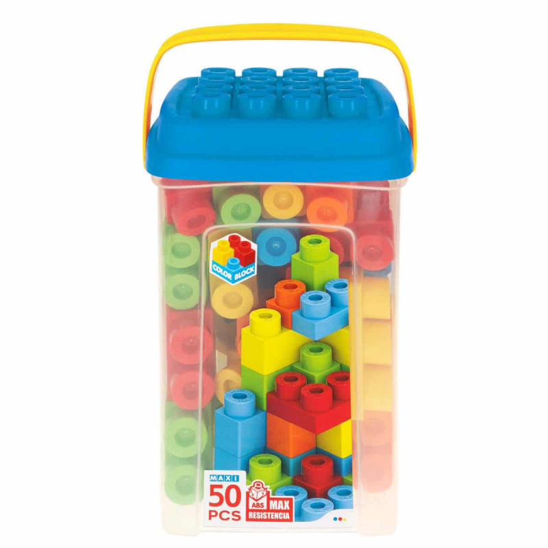 Imagen cubo 50 piezas color block Imagen cubo 50 piezas color block
