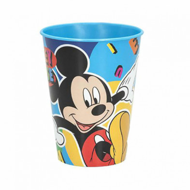 Imagen vaso plástico mickey mouse 260ml pack 6 unidades