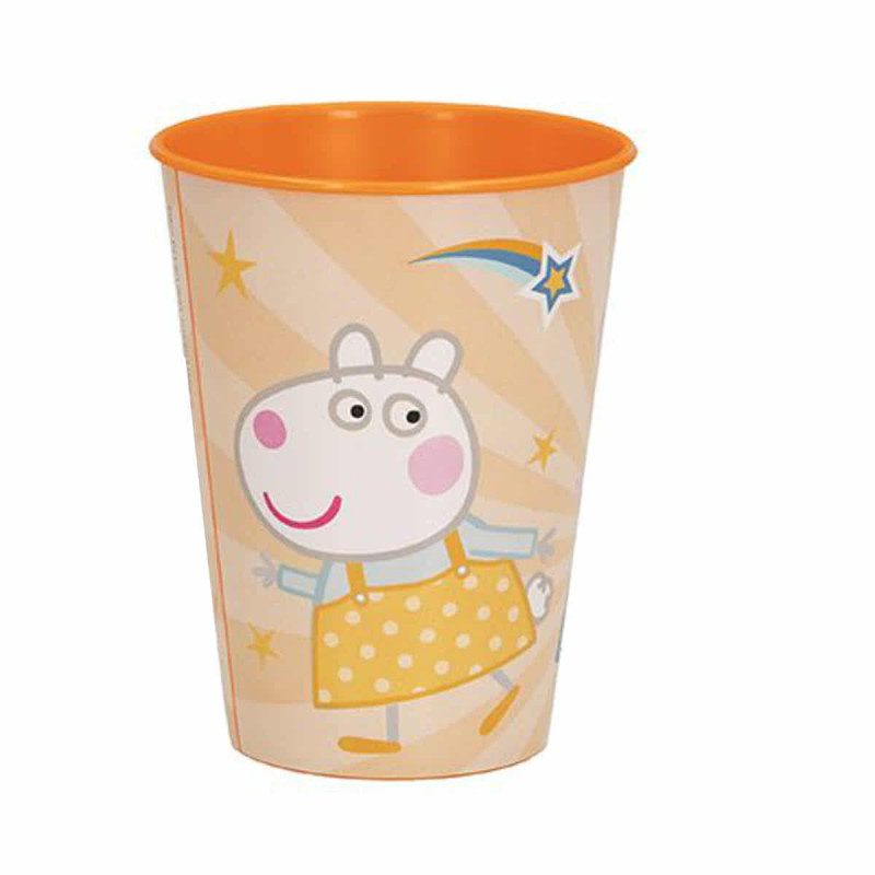 Imagen vaso plástico peppa pig 260ml pack 6 unidades