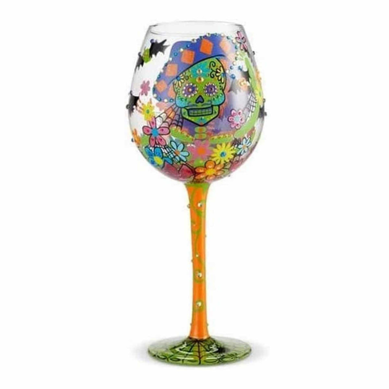 Imagen copa de vino superbling sugar skulls lolita