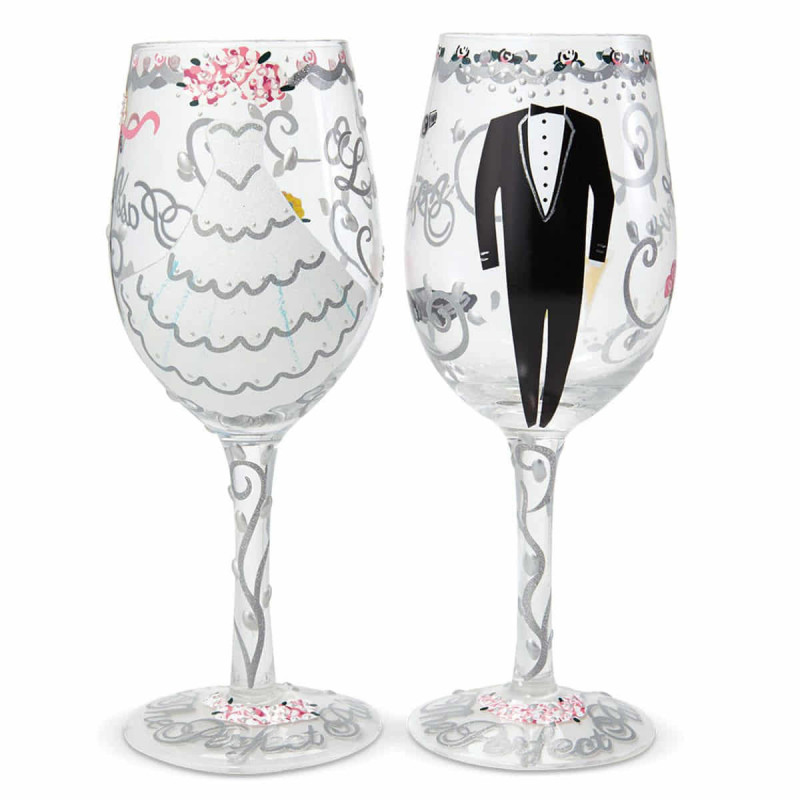 Imagen estuche 2 copas de vino bride & groom lolita Imagen estuche 2 copas de vino bride & groom lolita