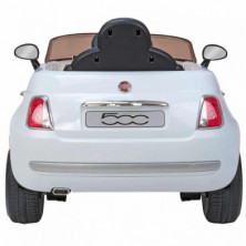 imagen 3 de coche fiat 500 blanco eléctrico 12v con mando