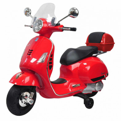 imagen 1 de moto vespa gts super sport roja eléctrica 12v