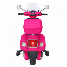 imagen 2 de moto vespa gts super sport rosa eléctrica 12v