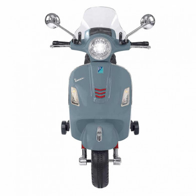 Imagen moto vespa gts super sport gris eléctrica 12v