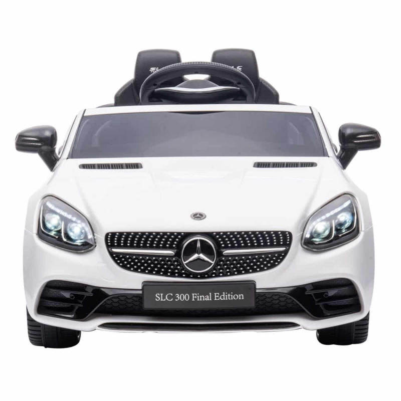 Imagen coche mercedes slc blanco eléctrico 12v