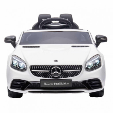 Imagen coche mercedes slc blanco eléctrico 12v