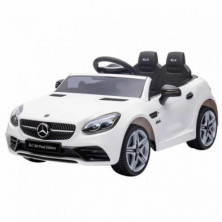 imagen 1 de coche mercedes slc blanco eléctrico 12v