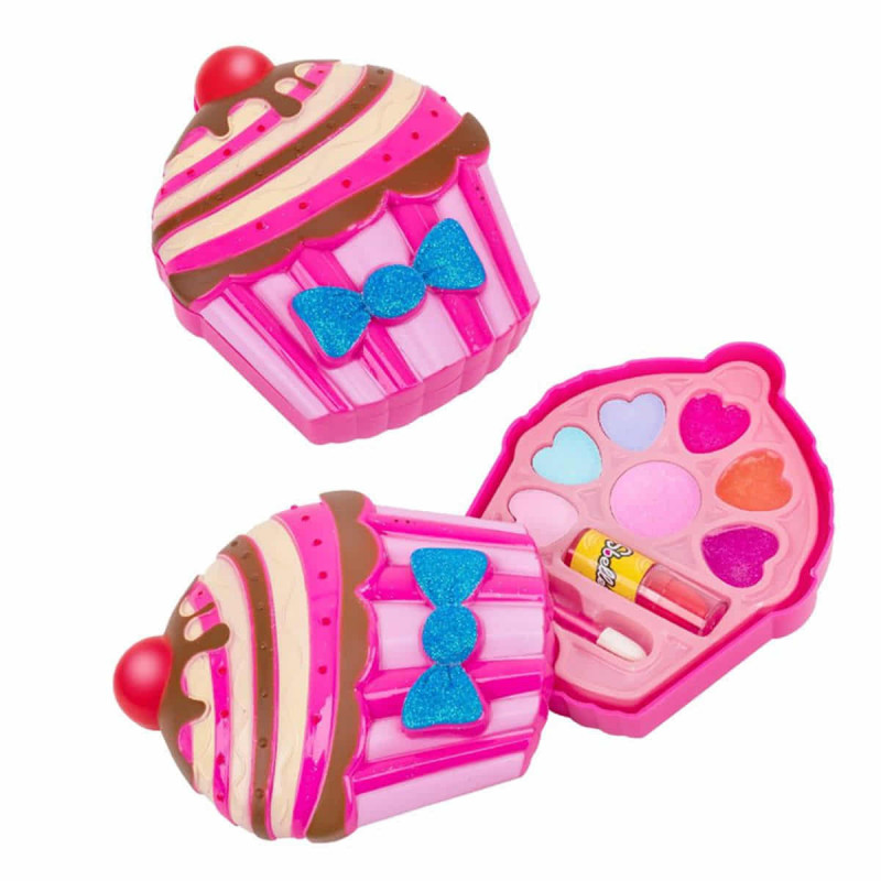 Imagen estuche maquillaje cupcake con 1 nivel Imagen estuche maquillaje cupcake con 1 nivel