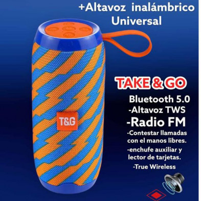 Imagen altavoz speaker tower 5.0 azul / naranja Imagen altavoz speaker tower 5.0 azul / naranja